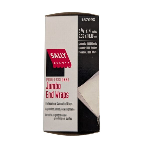 Sally Beauty Professional Jumbo End Wraps 2.5x4 Inch 9 Boxes of 1000 Sheets NEW - Picture 5 of 7